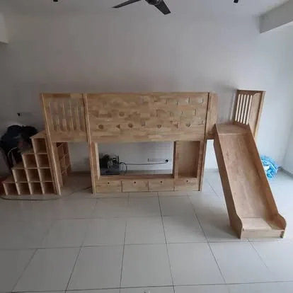 Custom playbed with slide