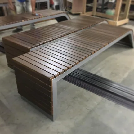 Outdoor wooden furniture